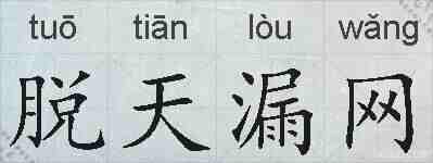 脱天漏网的拼音