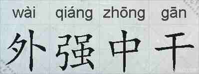 外强中干的拼音