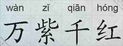 万紫千红的拼音