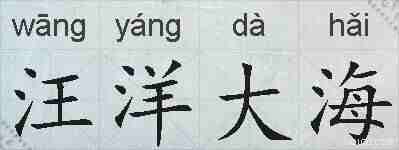 汪洋大海的拼音