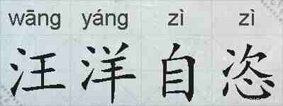 汪洋自恣的拼音