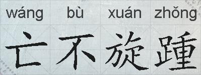 亡不旋踵的拼音