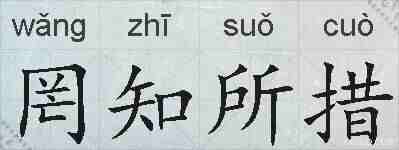 罔知所措的拼音