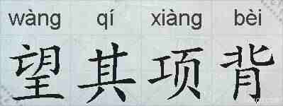 望其项背的拼音