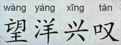 望洋兴叹的拼音