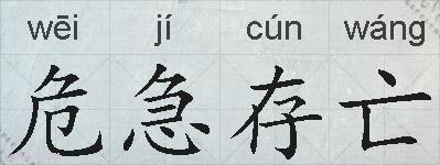 危急存亡的拼音
