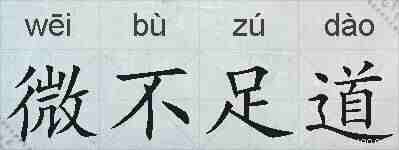 微不足道的拼音