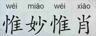 惟妙惟肖的拼音