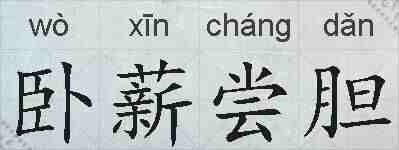 卧薪尝胆的拼音