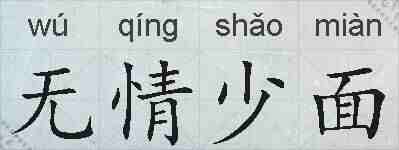 无情少面的拼音
