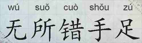 无所错手足的拼音