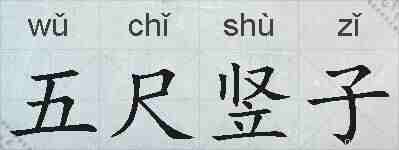 五尺竖子的拼音