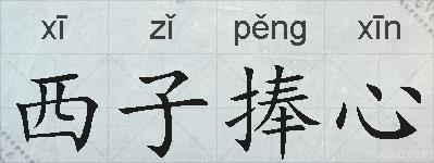 西子捧心的拼音