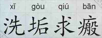 洗垢求瘢的拼音
