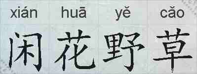 闲花野草的拼音