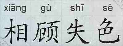 相顾失色的拼音
