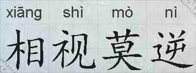 相视莫逆的拼音