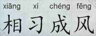 相习成风的拼音