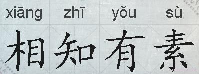 相知有素的拼音