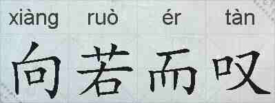 向若而叹的拼音