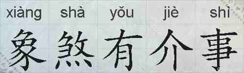 象煞有介事的拼音