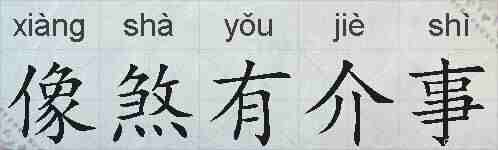 像煞有介事的拼音
