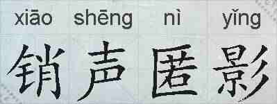 销声匿影的拼音