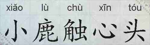 小鹿触心头的拼音
