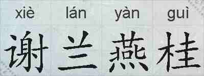 谢兰燕桂的拼音