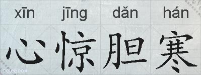 心惊胆寒的拼音