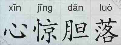 心惊胆落的拼音