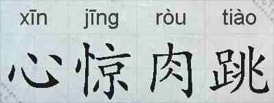 心惊肉跳的拼音