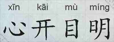 心开目明的拼音