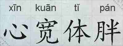 心宽体胖的拼音