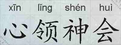 心领神会的拼音