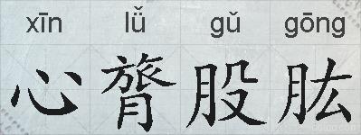 心膂股肱的拼音