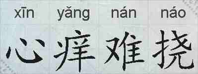 心痒难挠的拼音