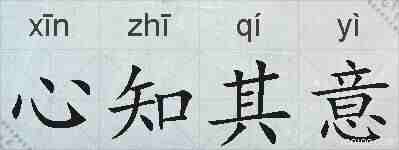 心知其意的拼音