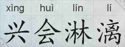 兴会淋漓的拼音