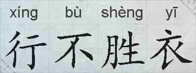 行不胜衣的拼音