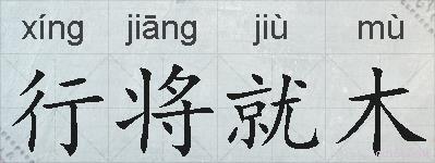 行将就木的拼音