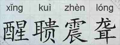 醒聩震聋的拼音