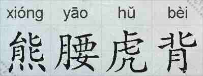 熊腰虎背的拼音