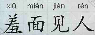 羞面见人的拼音