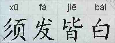 须发皆白的拼音