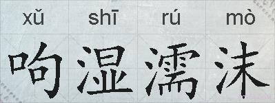 呴湿濡沫的拼音