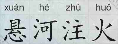 悬河注火的拼音