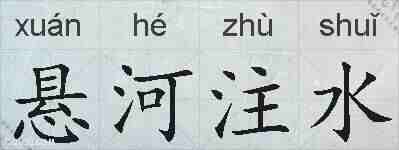 悬河注水的拼音