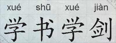 学书学剑的拼音