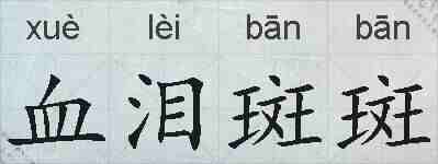 血泪斑斑的拼音